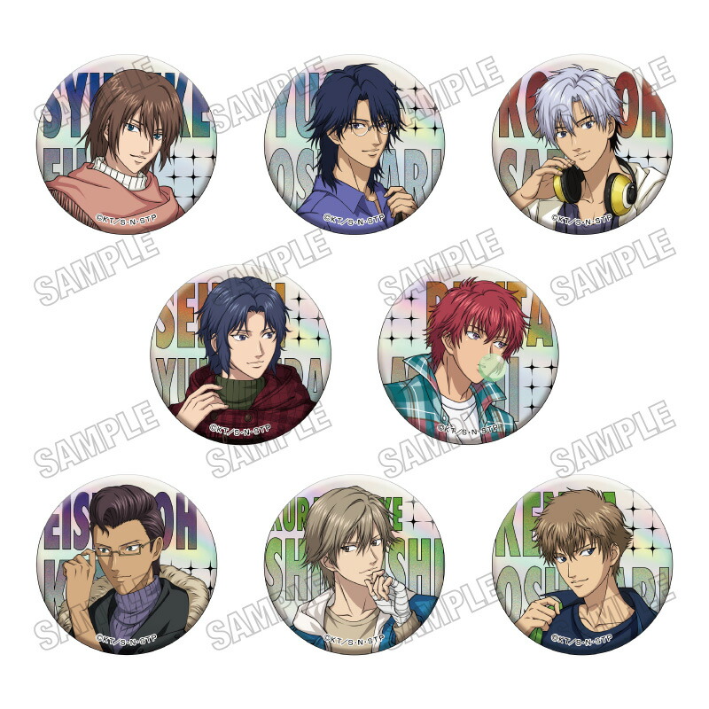 アニメ『新テニスの王子様』 描き下ろし缶バッジコレクション【オフの日ver．】画像