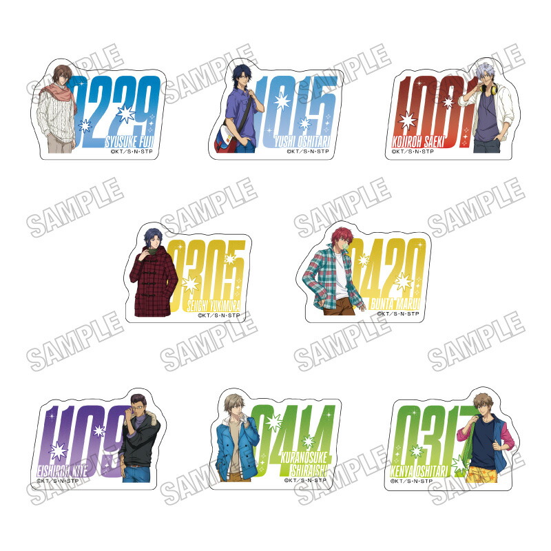 アニメ『新テニスの王子様』 描き下ろしアクリルブロックコレクション【オフの日ver．】画像