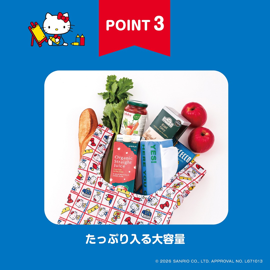HELLOKITTYレトロエコバッグ＆リボンポーチBOOK