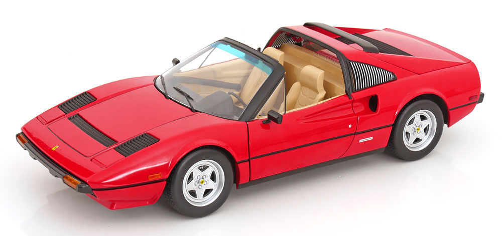 KK Scale 1/12 Ferrari 308 GTS QV 1982 US-Version aus der TV-Serie Magnumレッド 【KKDC120271】 (ミニカー)画像