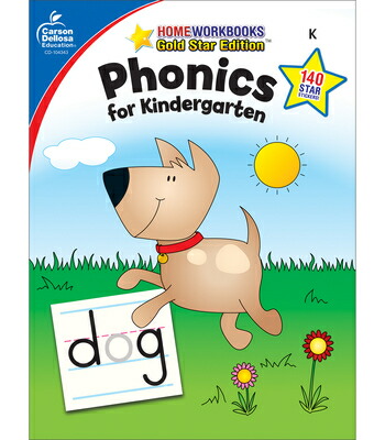 PhonicsforKindergarten,GradeK:GoldStarEditionVolume12PHONICSFORKINDERGARTENGRDKHomeWorkbooks[CarsonDellosaEducation]