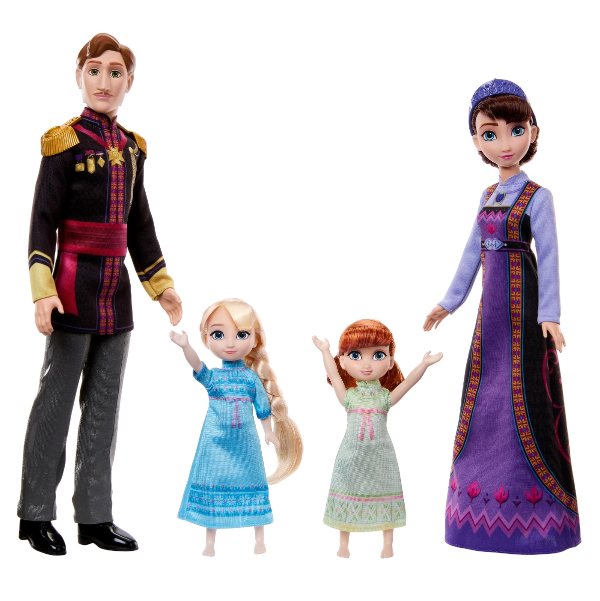 【特典】ディズニー（Disney）/アナと雪の女王（Frozen） アレンデール ロイヤルファミリー（4ドールセット）【着せ替え人形】 【3才~】 HND27(【購入特典】オリジナル壁紙＆プレゼント応募キャンペーン)画像