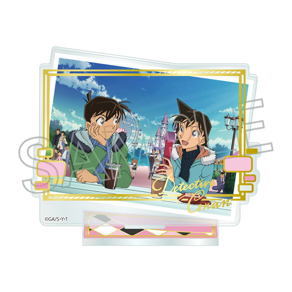 名探偵コナン箔押しアクリルスタンド　工藤 新一＆毛利 蘭画像