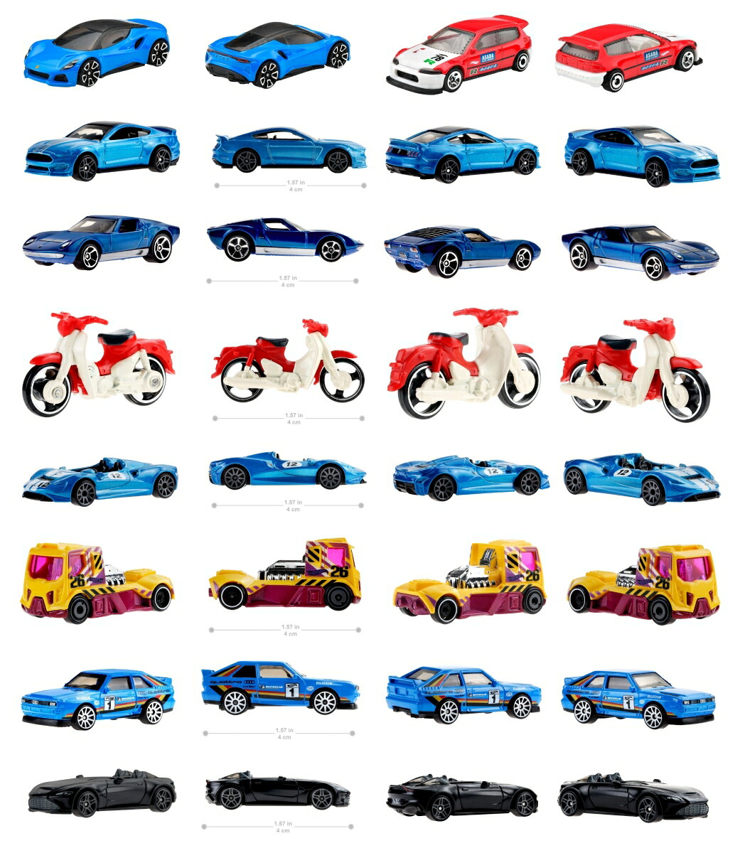 �ۥåȥ��������HotWheels�˥١����å�����A�������ȡڥߥ˥���36������BOX����ۡ�3��~��98KA-C4982