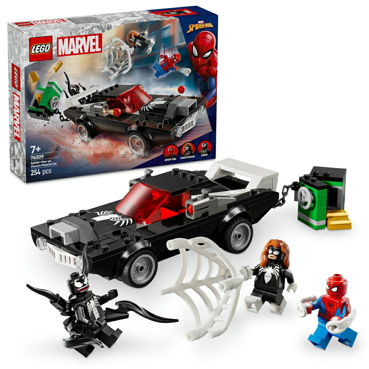 レゴ(LEGO) マーベル スパイダーマン vs. ヴェノム マッスルカー 76309 [ おもちゃ 玩具 誕生日 プレゼント ブロック 男の子 女の子 子供 7歳 8歳 9歳 小学生 マーベル グッズ フィギュア ]画像