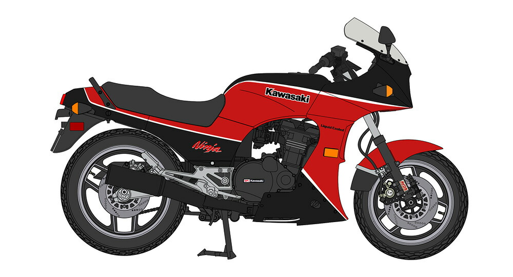 楽天市場】1/12 完成品バイク KAWASAKI GPZ900R 赤/灰[スカイネット