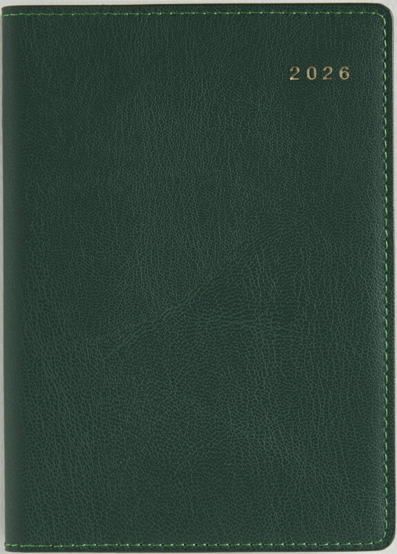 2026年　手帳　4月始まり　No.785　リシェル(R) 5　　[カメリアグリーン]高橋書店　A6判　　ウィークリー画像