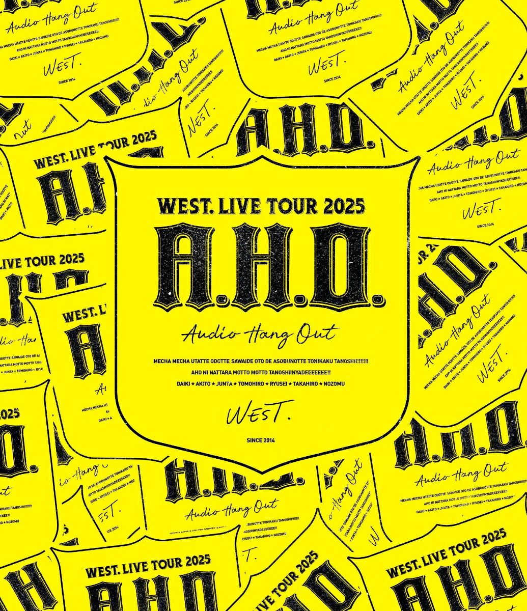 WEST. LIVE TOUR 2025 A.H.O. -Audio Hang Out-(Blu-ray通常盤)【Blu-ray】画像