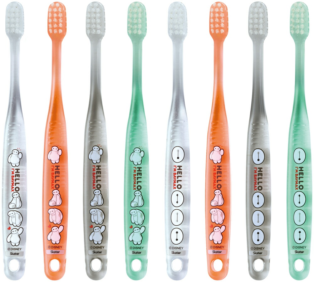 ディズニー ベイマックス　歯ブラシ 子供 キャップ付 まとめ買い 8本 3~5才 個包装画像