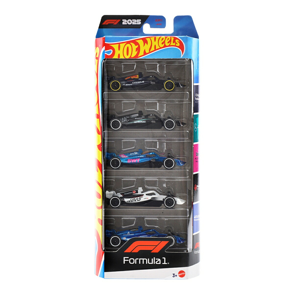 ホットウィール(HotWheels)ベーシックカーF15カーパック乗り物おもちゃミニカー5台入り3歳からマルチJLN11