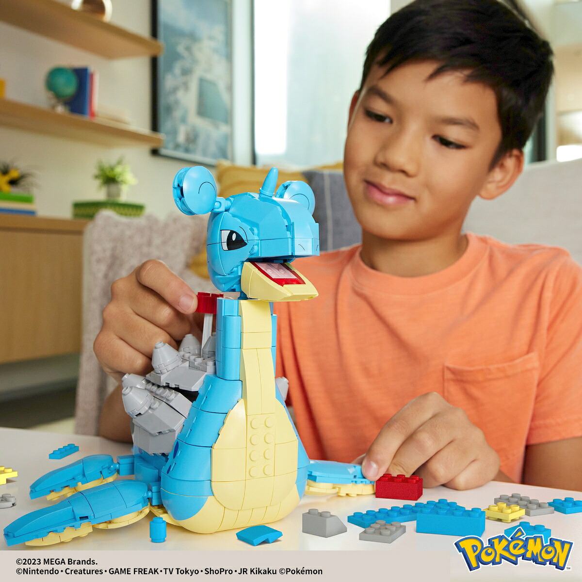 メガ(MEGA)ポケモンアドベンチャーワールドラプラスと海底探索【ブロックセット】【ブロックピース数：527ピース】【8才～】HKT26