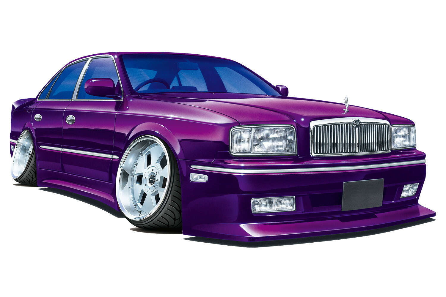 プラモデル　1/24　日産　G50　プレジデント Amazon.com: Aoshima Nissan Insurance G50 President '89 1:24