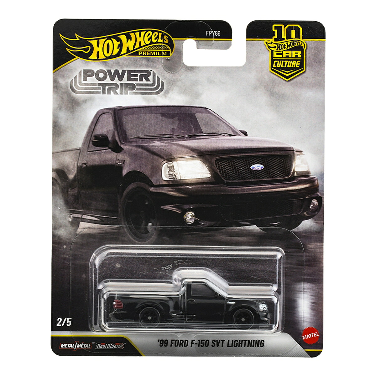 ホットウィール(HotWheels)カーカルチャーパワートリップ'99フォードF-150SVTライトニング乗り物おもちゃミニカー3歳からブラックJKF33