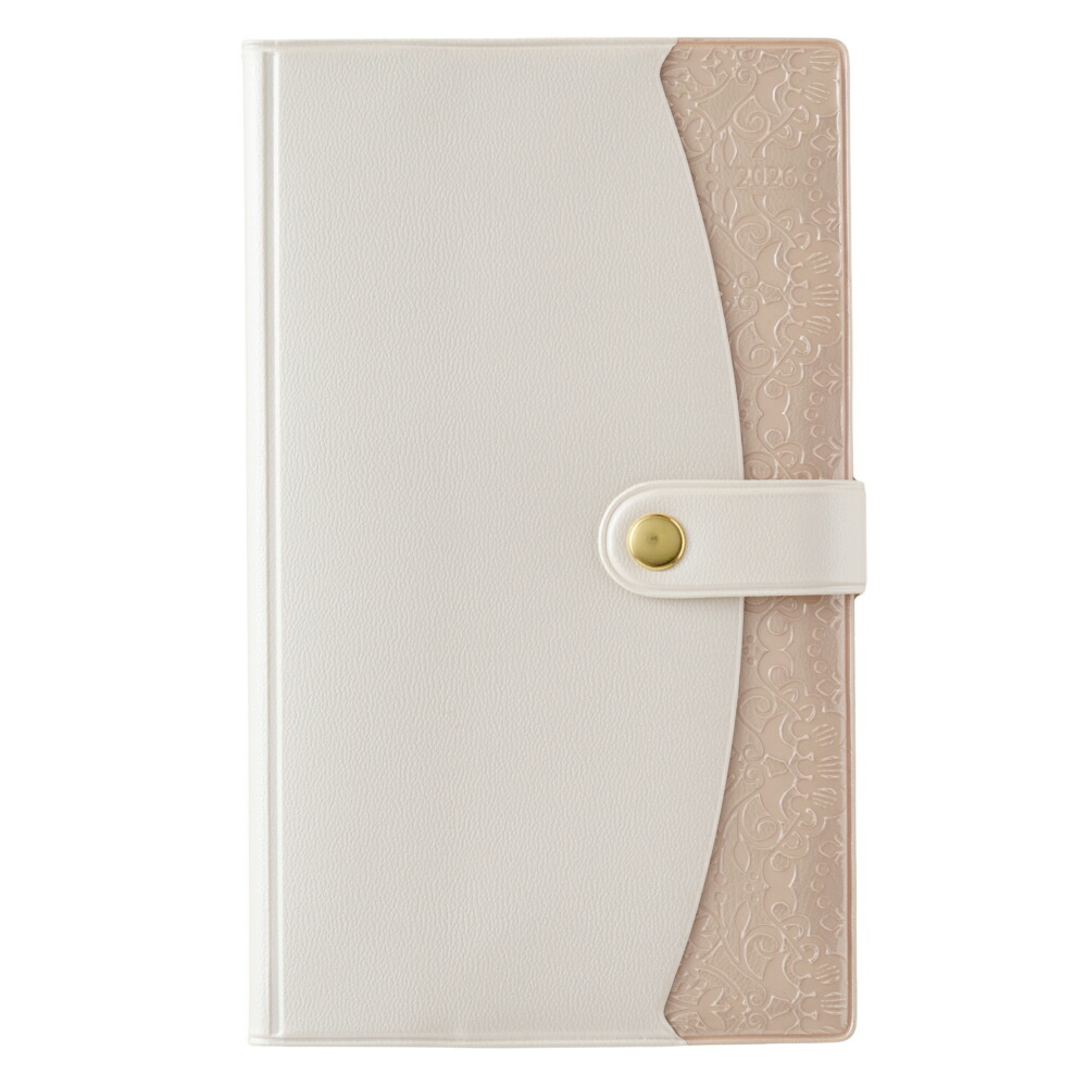 能率 2026年4月始まり 手帳 PAGEM by NOLTY ペイジェムファミリー×マンスリーポーチたっぷりスリムーi日曜（パールベージュ）9968画像