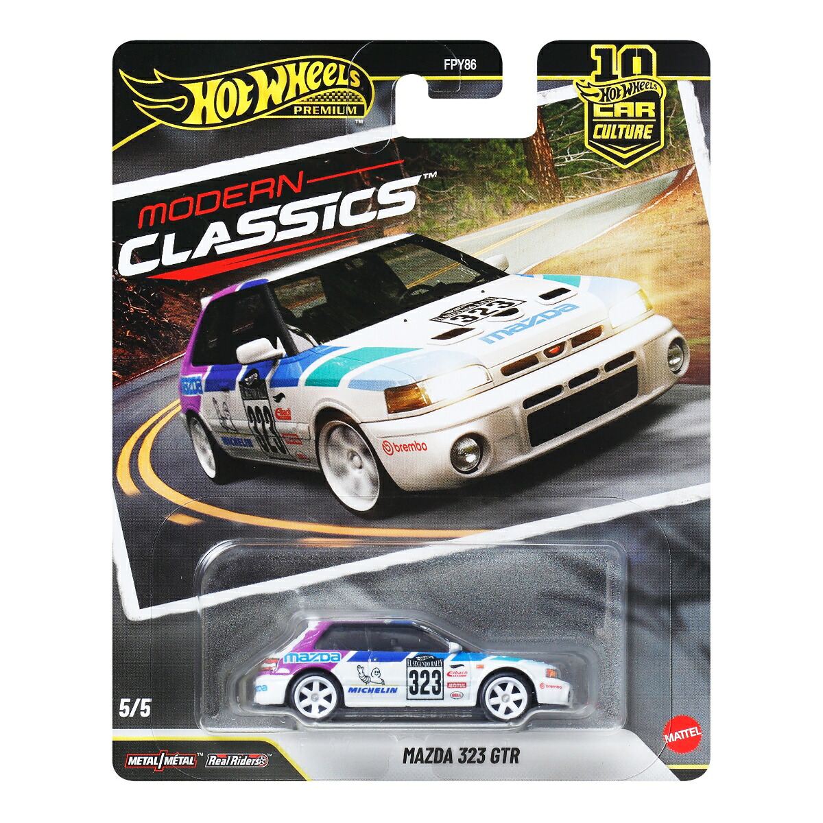 ホットウィール(HotWheels)カーカルチャーモダン・クラシックスマツダ323GTR乗り物おもちゃミニカー3歳からホワイトJKF17