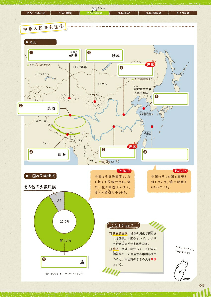 楽天ブックス 中学社会 白地図書きこみノート すっきり整理されるから 忘れない 学研プラス 本