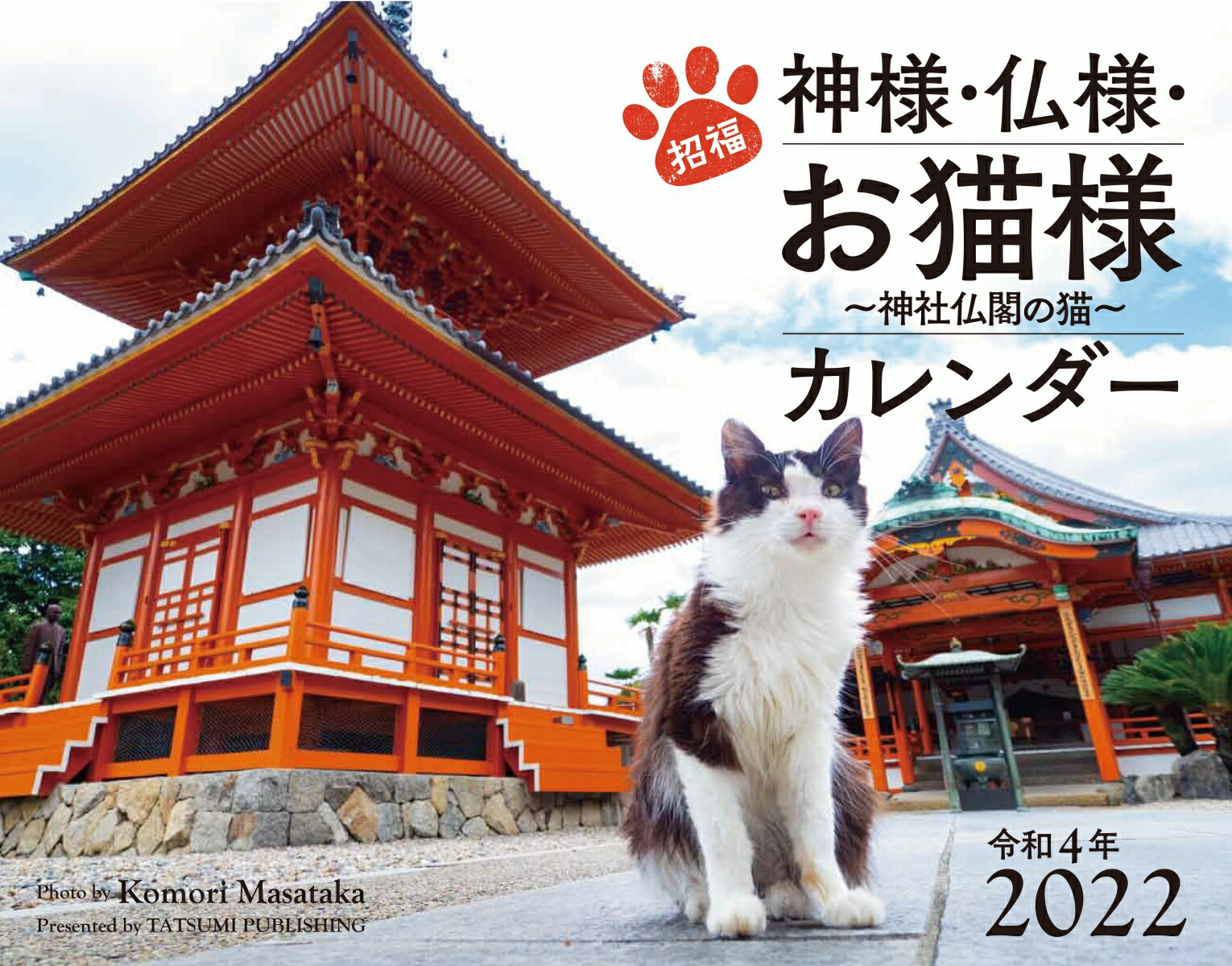 楽天ブックス 22カレンダー 招福 神様 仏様 お猫様 神社仏閣の猫 小森正孝 本