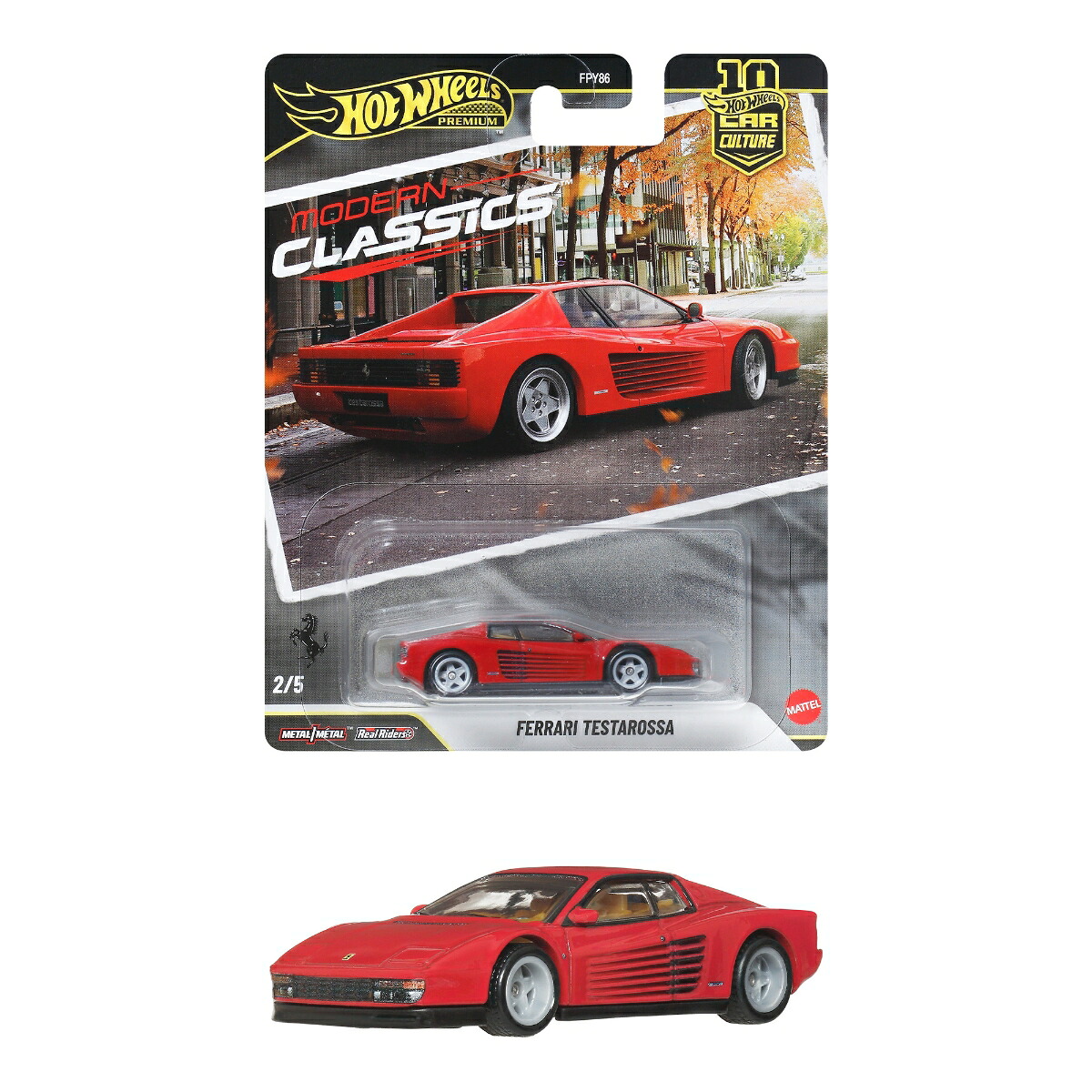 ホットウィール(HotWheels)カーカルチャーモダン・クラシックスフェラーリテスタロッサ乗り物おもちゃミニカー3歳からレッドJKF00