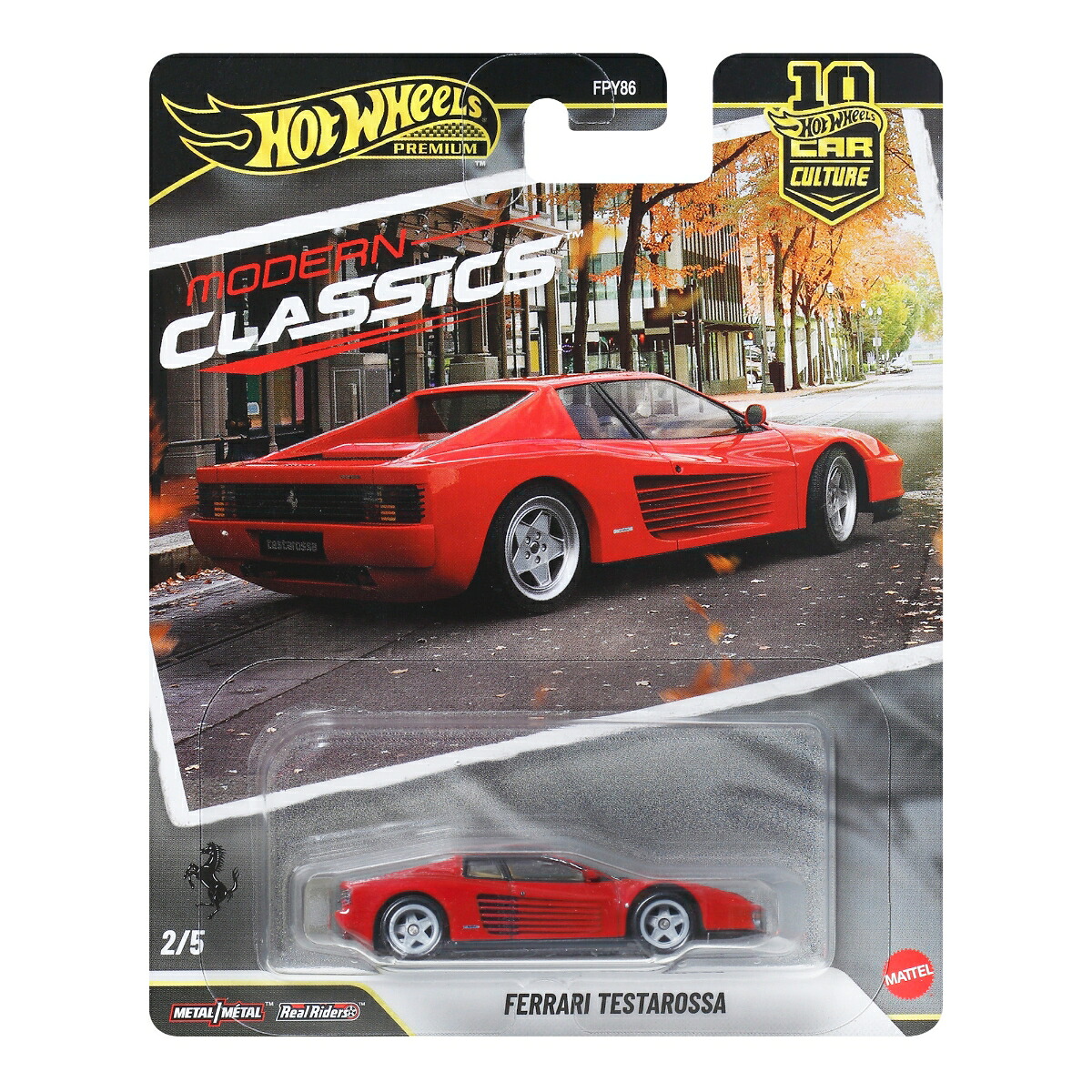 ホットウィール(HotWheels)カーカルチャーモダン・クラシックスフェラーリテスタロッサ乗り物おもちゃミニカー3歳からレッドJKF00