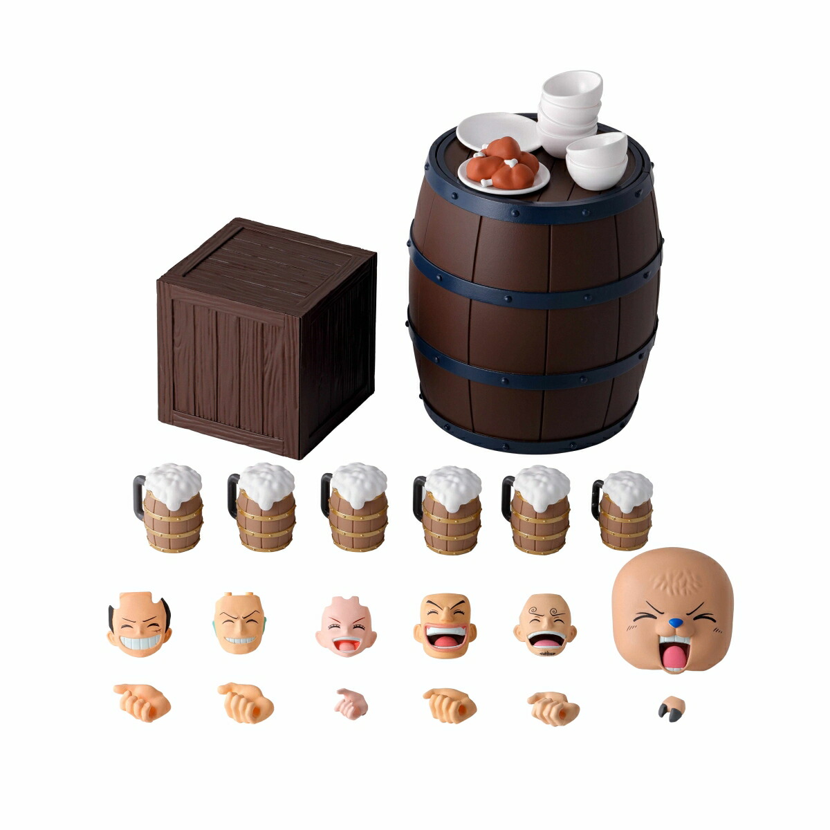 S.H.Figuarts 『ONE PIECE』 宴セット -麦わらの一味ー (塗装済み可動フィギュア)画像