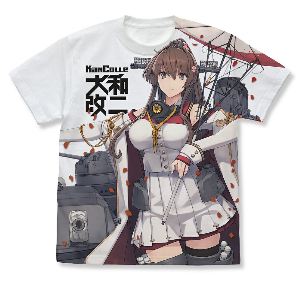 艦隊これくしょん -艦これー大和改ニ フルグラフィックTシャツ/WHITE-M