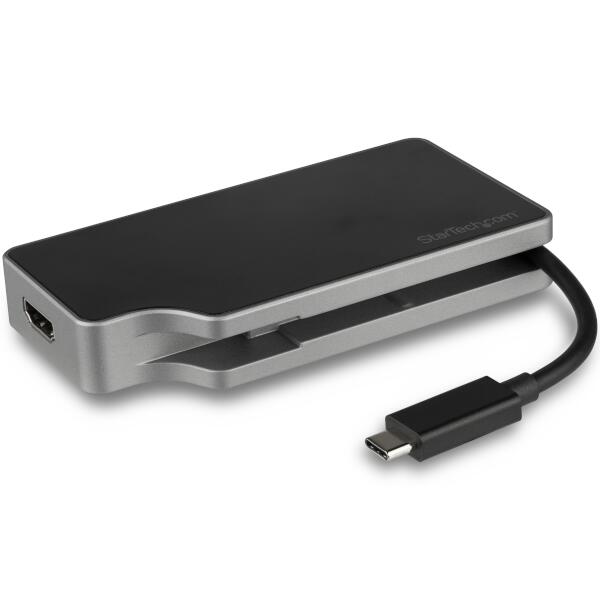 ブックス: 4 in 1 USB Type-C接続マルチディスプレイアダプタ 95W USB Power Delivery 4K／60Hz対応 スペースグレー - StarTech.com - 0065030878074 : PCソフト・周辺機器