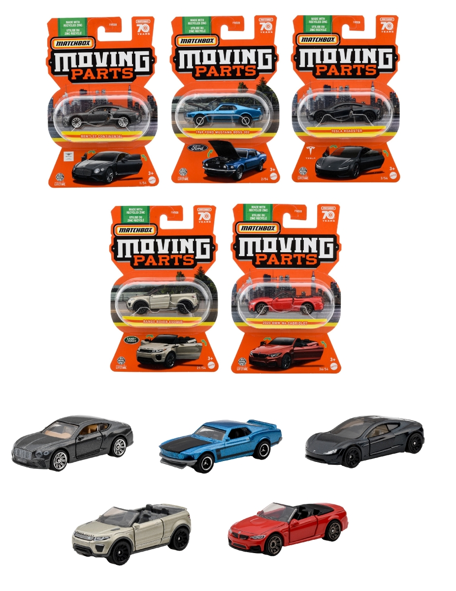 再入荷/予約販売! マッチボックス Matchbox ムービングパーツ アソート