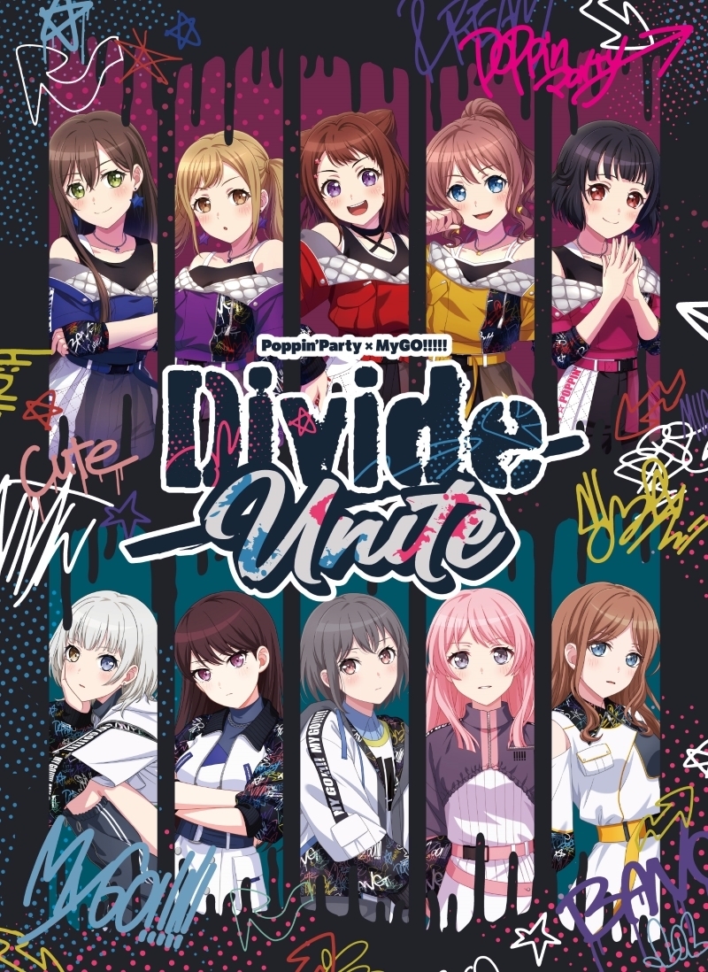 Poppin'Party×MyGO!!!!! 合同ライブ「Divide/Unite」(完全生産限定版（Blu-ray＋LIVE音源CD＋フォトブックレット)【Blu-ray】画像