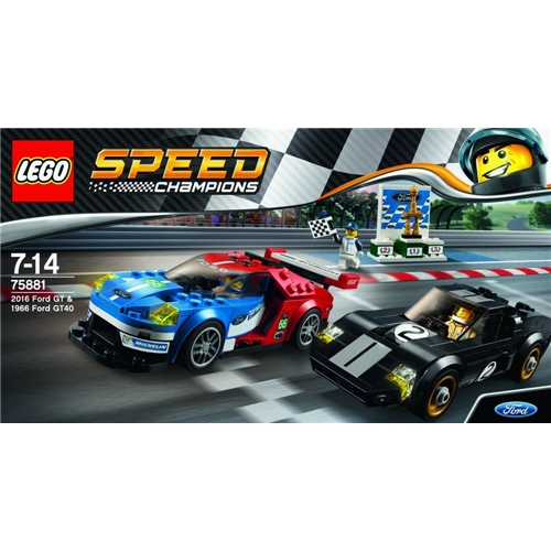楽天ブックス: レゴ（LEGO） スピードチャンピオン 2016 フォード GT ＆ 1966 フォード GT40 75881 - 玩具
