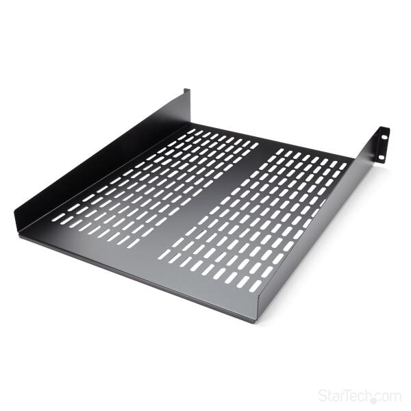 ブックス: 2U 固定式サーバーラックマウント棚板 放熱用スリット付き 奥行き559mm 耐荷重22kg - StarTech.com - 0065030848107 : PCソフト・周辺機器
