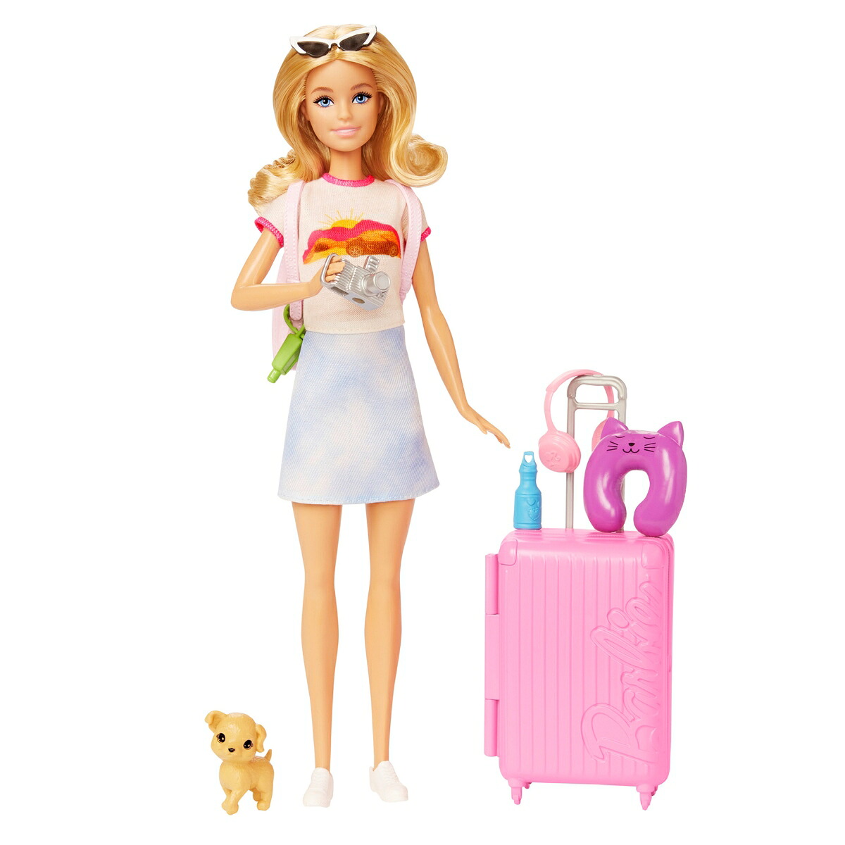 バービー(Barbie)ドール＆ファッションピンクのりょこうセットきせかえ人形・ハウスままごと・ごっこ遊びバービー人形3歳からピンクHJY18