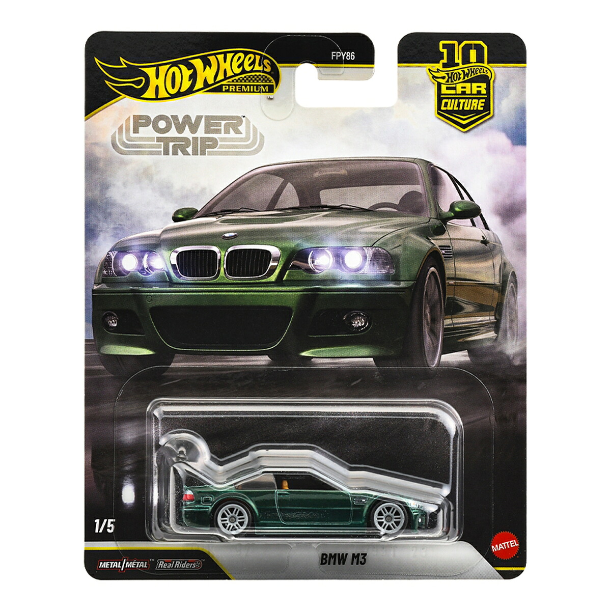 ホットウィール(HotWheels)カーカルチャーパワートリップBMWM3乗り物おもちゃミニカー3歳からグリーンJKF30