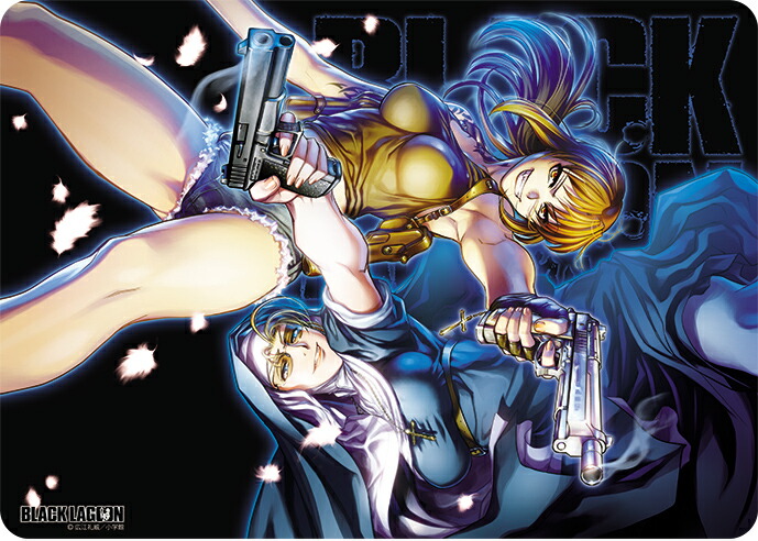 キャラクター万能ラバーマット BLACK LAGOON 「レヴィ＆エダ