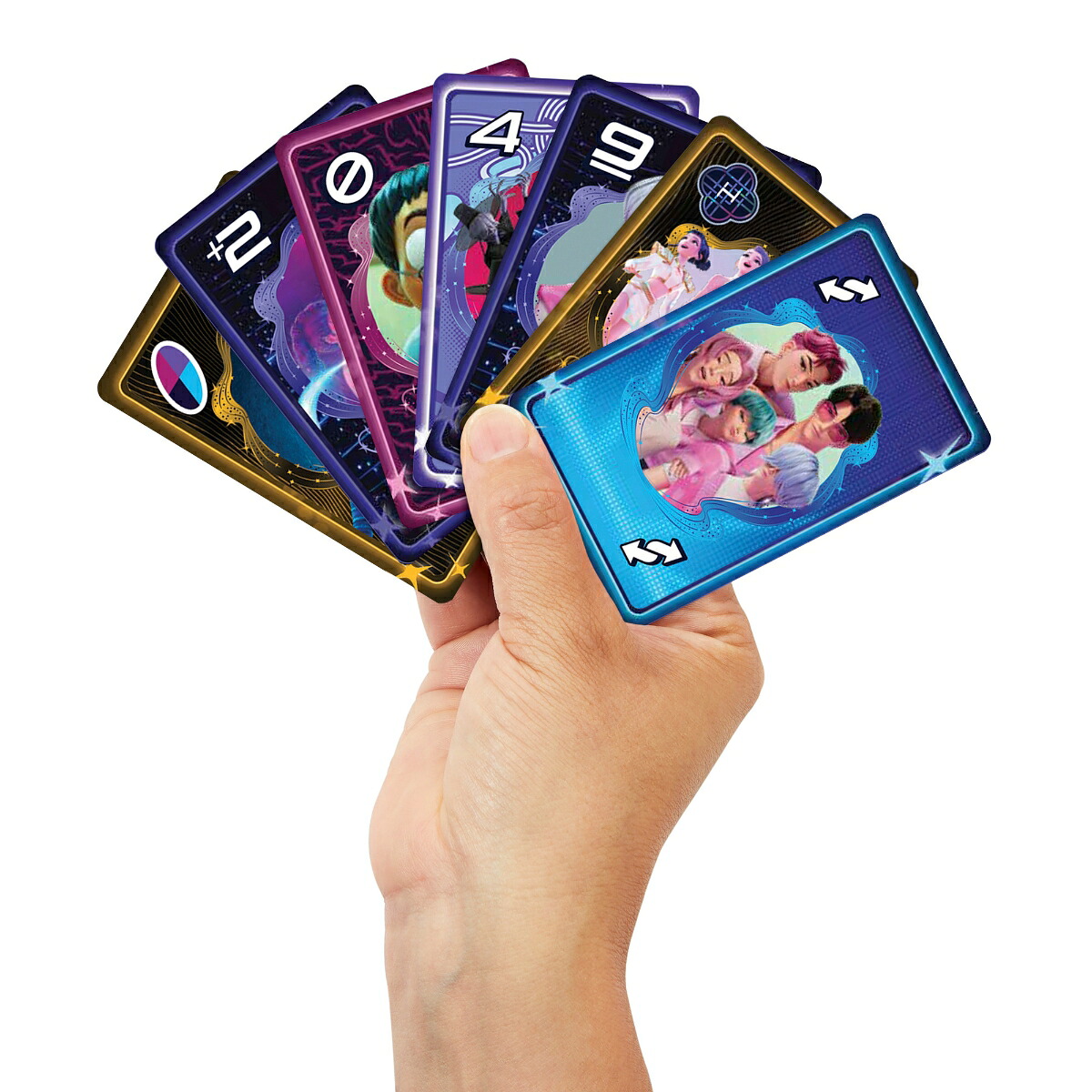 マテルゲーム(MattelGame)ウノ(UNO)KPOPガールズ！デーモン・ハンターズゲームパーティーグッズカードゲーム2~10人用7歳からブラックJRV01