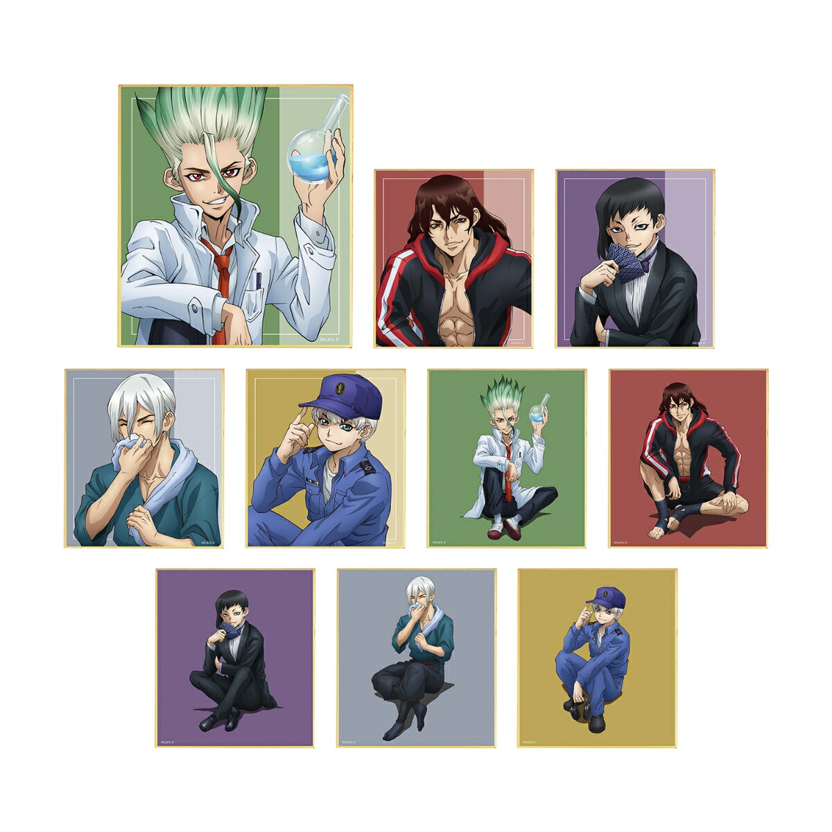 TVアニメ「Dr.STONE」描き下ろしイラスト 石化前ver. トレーディングミニ色紙(BOX＝10入)画像