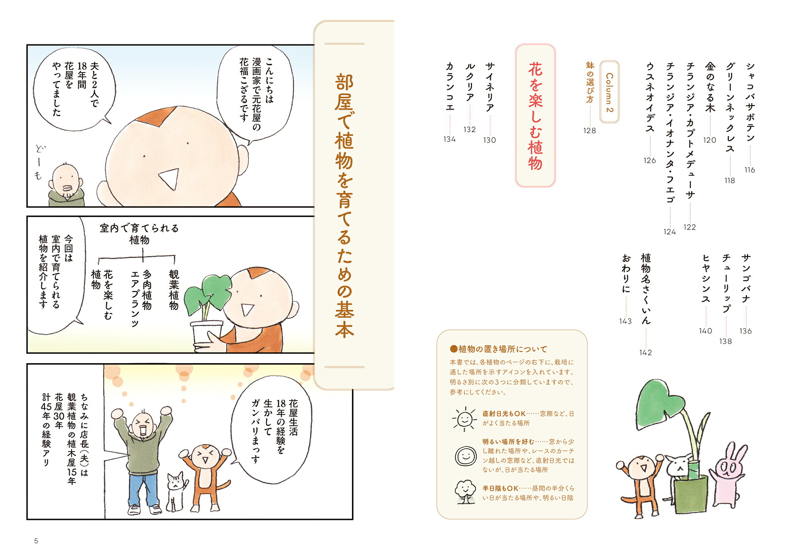 部屋で植物を育てたいのですが。観葉植物・多肉植物を枯らさないコツ[花福こざる]