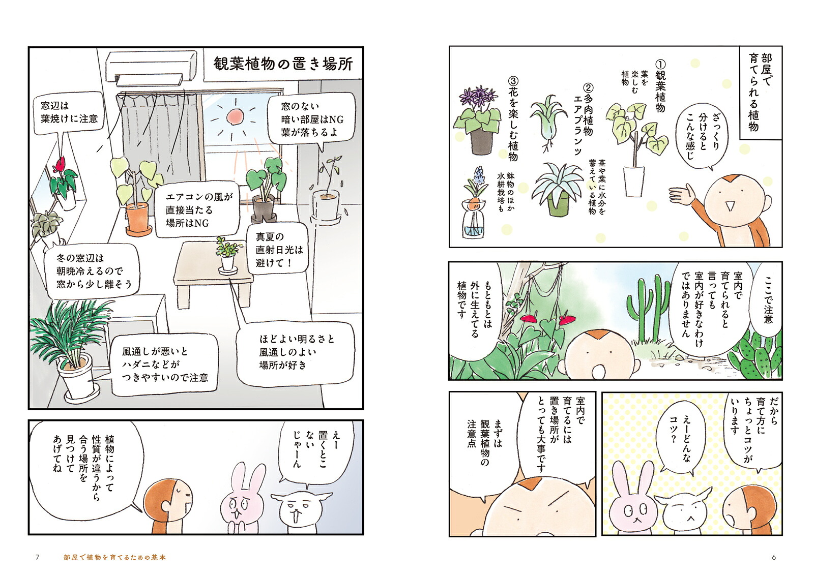 部屋で植物を育てたいのですが。観葉植物・多肉植物を枯らさないコツ[花福こざる]