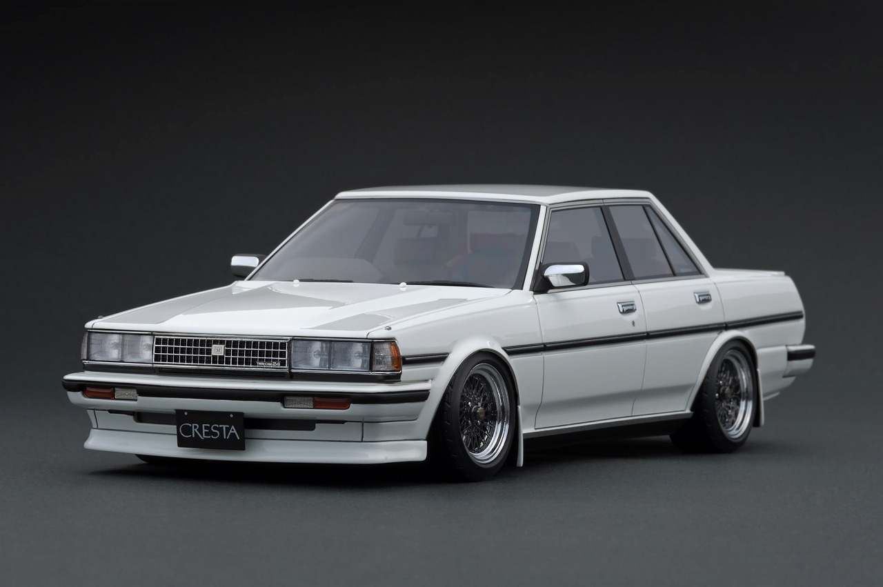 ignition model Toyota CRESTA Super Lucent TWINCAM24 (GX71) White (1/18 Scale) 【IG3829】 (ミニカー)画像