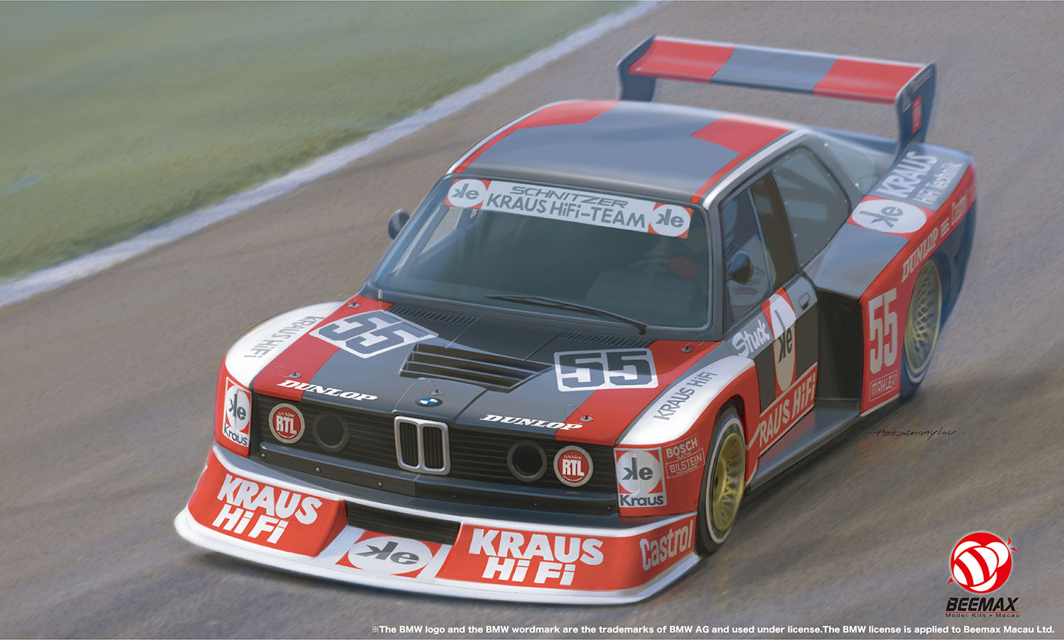 BEEMAX 1/24 BMW 320 E21 ターボ Gr.5 1980 DRM ゾルダー ウエストファーレンカップ ウィナー 【BX24028】 (プラモデル)画像