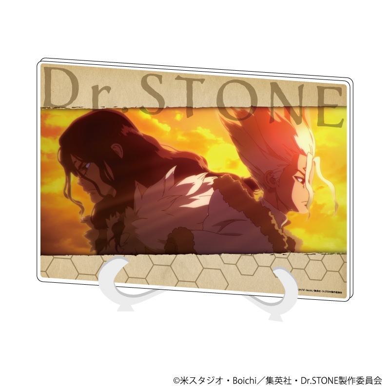 【グッズ】アクリルアートボード(A5サイズ)「Dr.STONE」02/石神千空&獅子王司(場面写イラスト)画像