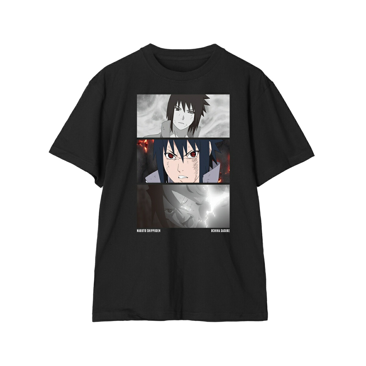 NARUTO-ナルトー 疾風伝うちはサスケ 場面写Tシャツメンズ(サイズ/XXXL)画像
