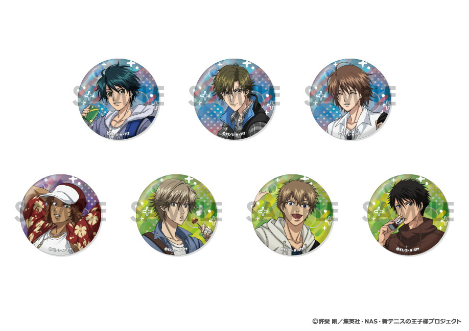 新テニスの王子様 トレーディングホログラム缶バッジ 〜王子様達の休日〜 BOX.A画像