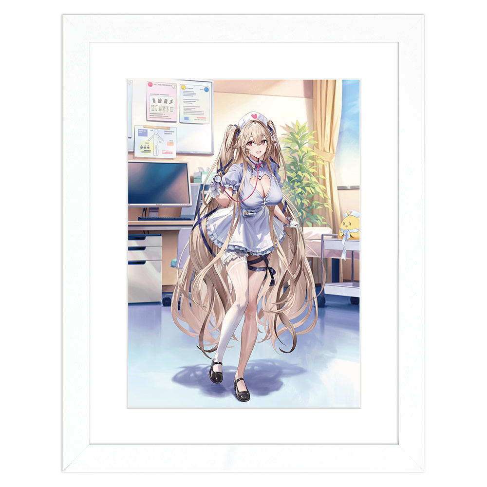 ブックス: アズールレーン 描き下ろしキャラファイングラフ（アンカレッジ／ナース） A4 - 玩具 - 4571608518519 : ゲーム