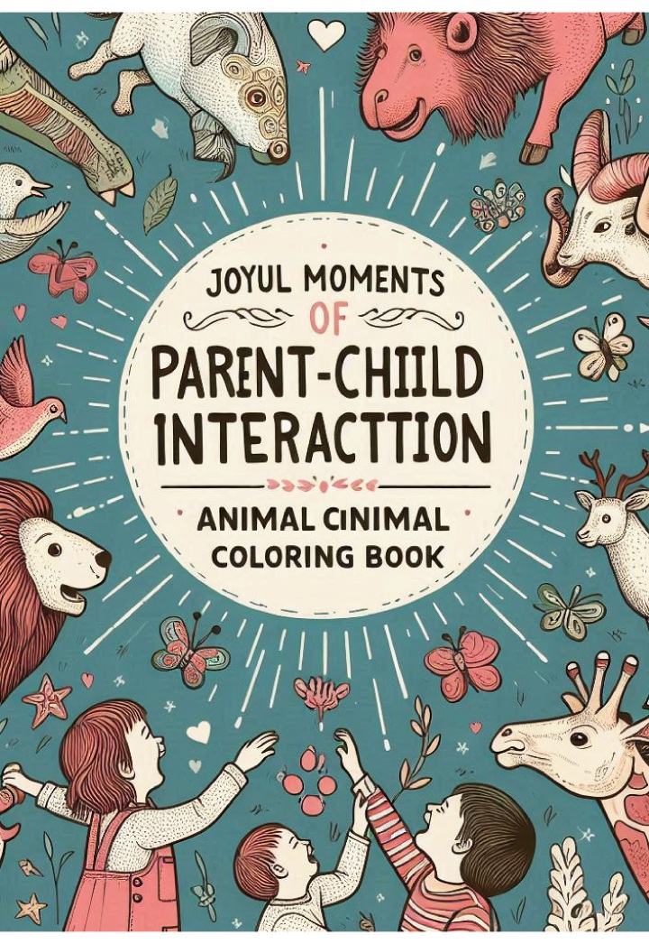 【POD】Joyful Moments of Parent-Chiild Interacttion: Animal cinimal Coloring Book画像