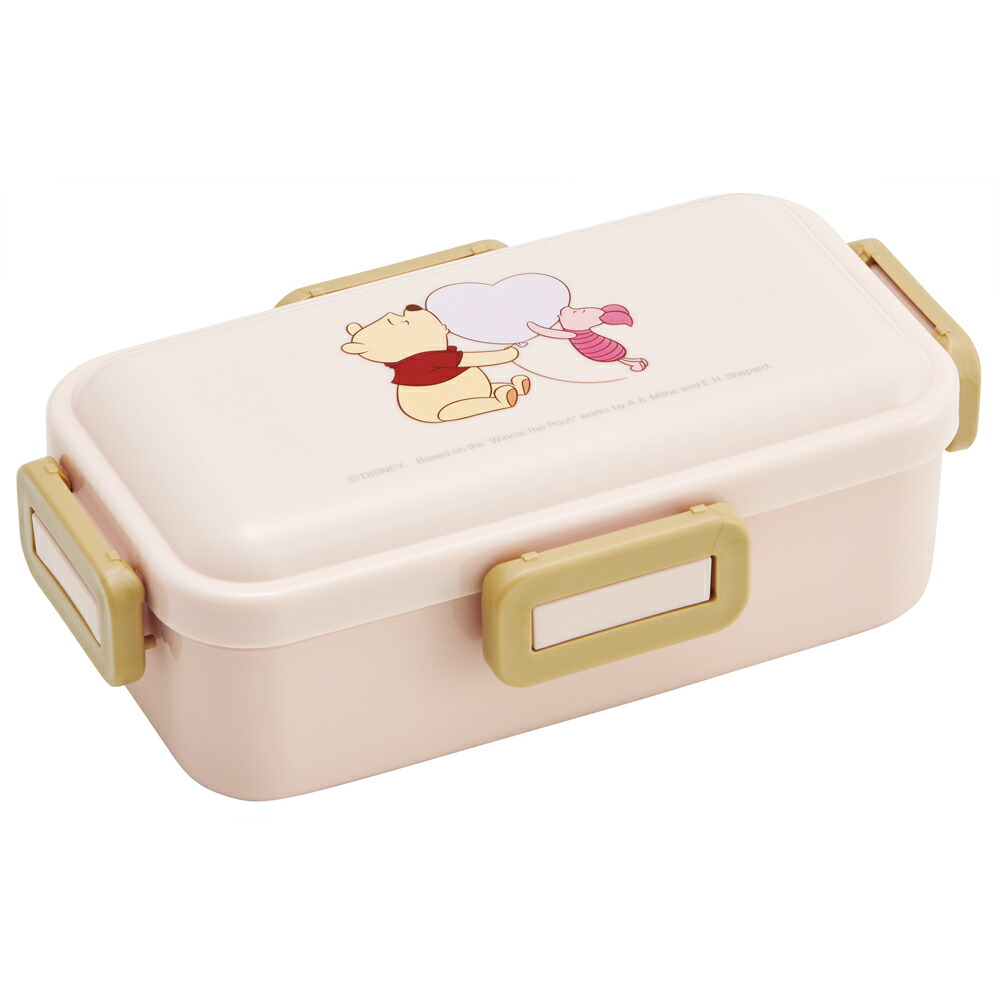 ディズニー くまのプーさん HUG＆HEART　お弁当箱 スリム 一段 ランチボックス 530ml画像