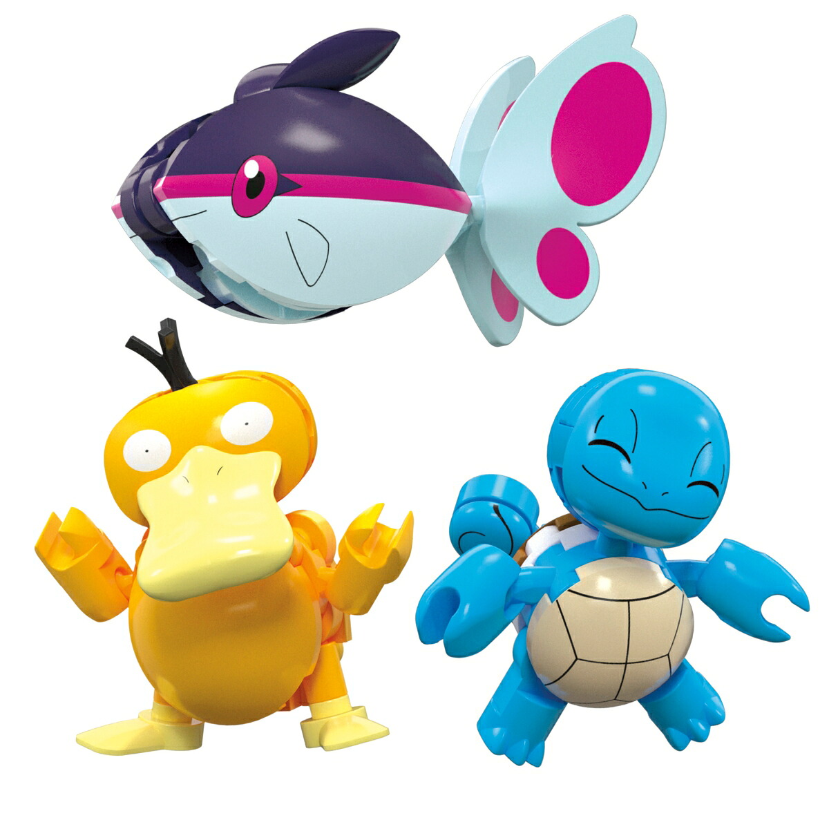 メガ(MEGA)メガポケモンアドベンチャーワールド水中を冒険！～ゼニガメ・コダック・ケイコウオのセット～ブロックピース数：3198歳からマルチHXF79