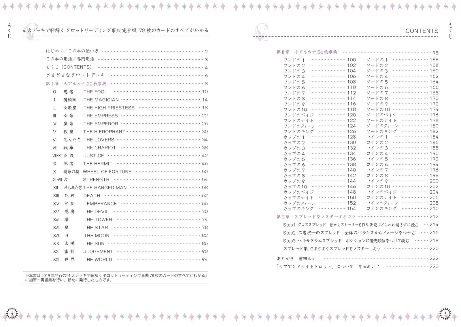 4大デッキで紐解くタロットリーディング事典完全版78枚のカードのすべてがわかる[吉田ルナ]