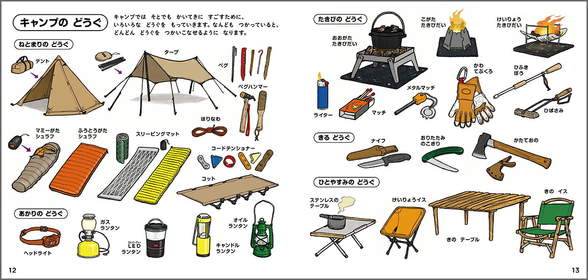 キャンプのずかん（学研のえほんずかん9）[スズキサトル]
