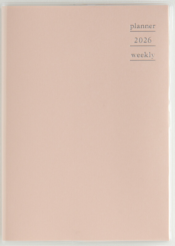 2026年　手帳　4月始まり　No.861　プラーノ 1　　[ベビーピーチ]高橋書店　B6判　　ウィークリー画像