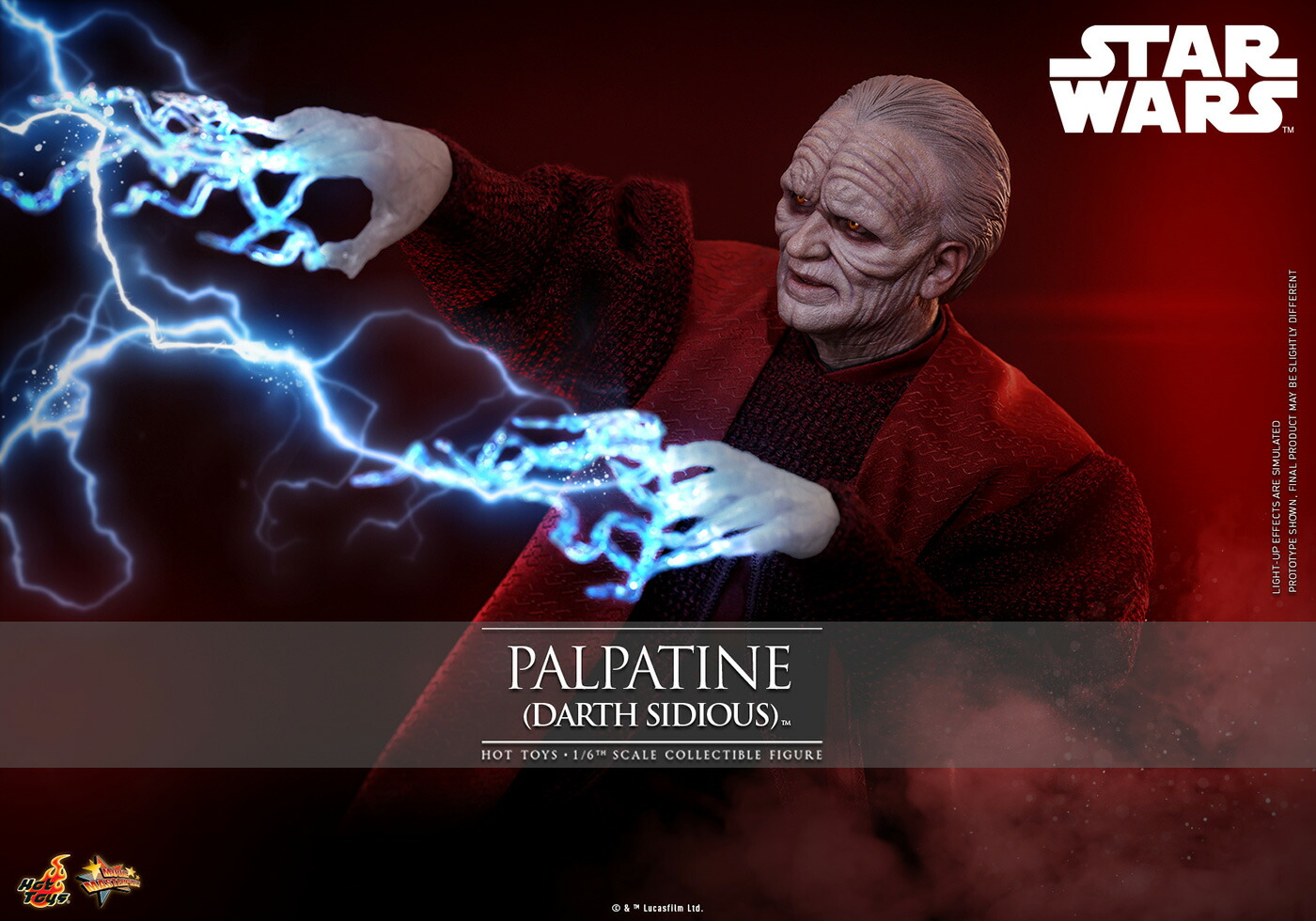 【ムービー・マスターピース】 『スター・ウォーズ エピソード3／シスの復讐』 1/6スケールフィギュア パルパティーン（ダース・シディアス） (可動式フィギュア)画像